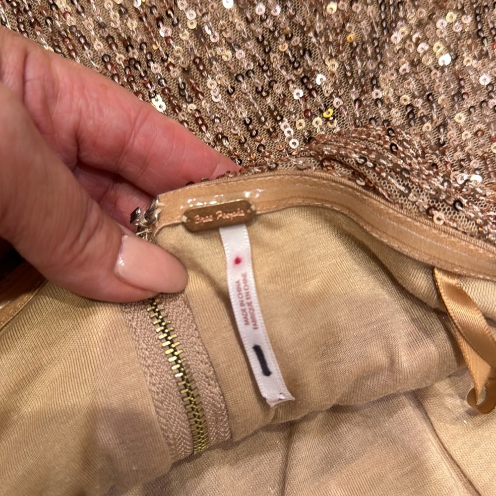 Free people sequin dress never worn without tags - Picture 6 of 7